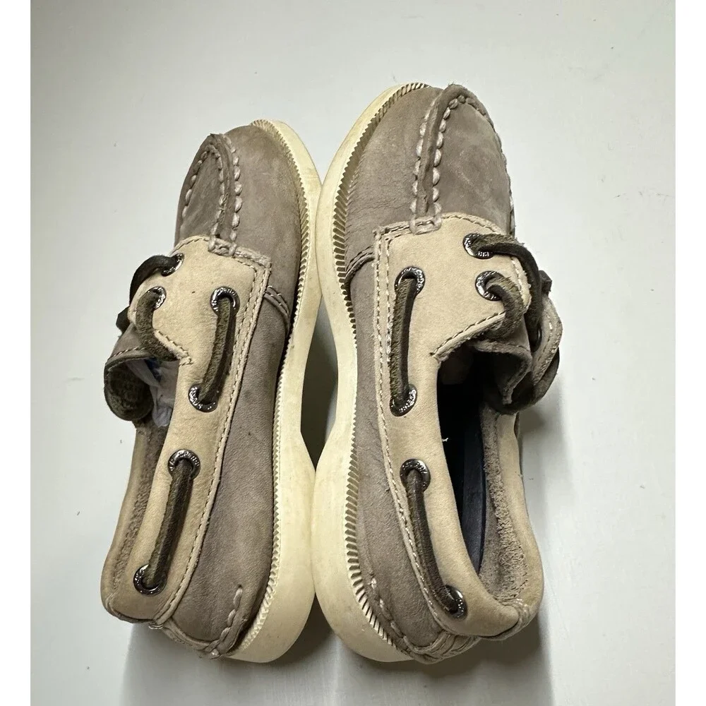 Sperry Top Sider Authentic Original Slip On Boat Shoe Leather Toddler‎ 7.5m